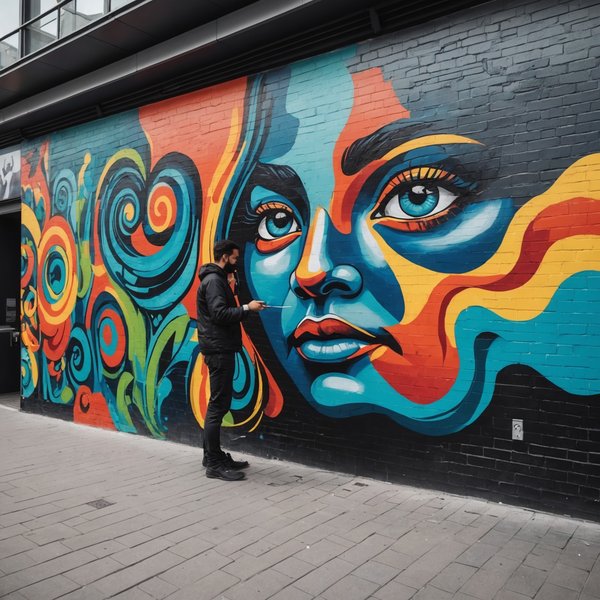 Comment les techniques de peinture murale sont-elles utilisées dans les espaces publics modernes ?